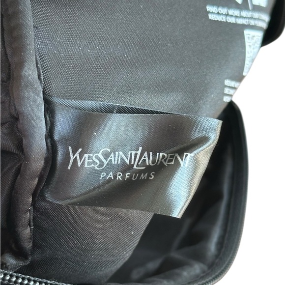 NWOT YSL Yves Saint Laurent Parfums Black Travel Pouch Toiletry Makeup Bag - Picture 4 of 5